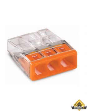 Wago Lasklem 3-voudig Mini 2 x 0.5 tot 2.5mm2