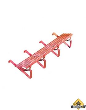 Looprooster dakpannen zwart 200cm