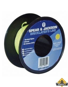 Metselkoord Spear & Jackson nylon mix van oranje/geel. klos 50 m per 12 stuks