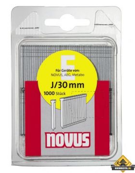 Novus nagels (brads) E J 19MM . 1000 st.