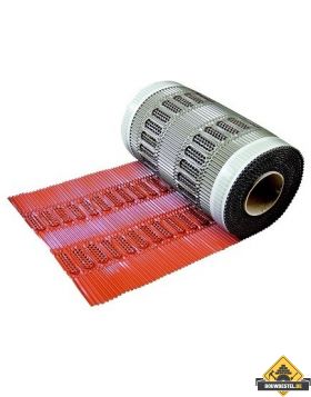 Ventilerende nok- en hoekkeperrol 34 cm breedte 5 meter per rol rood
