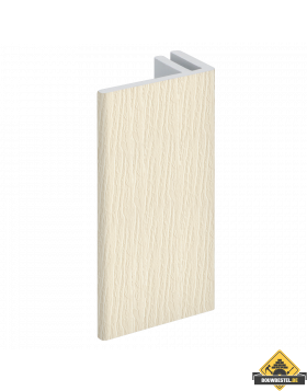 Eindprofiel 45mm Novicell voor basis aluminium eindprofiel Savanne crème 600 cm	