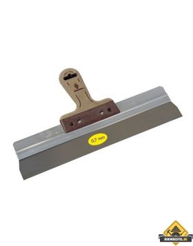 Gipsmes SUPER PROF PURE aluminium 170x0.7 mm RVS met LEDEREN-greep