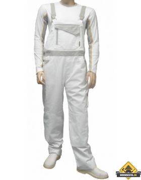 Be-Wear | Overall | wit-grijs | maat 48 | Super Prof (UITVERKOOP, OP = OP)