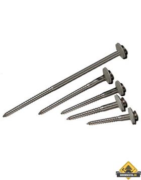 Schroeven RVS TORX 45 mm met epdm ring 100 stuks per pak