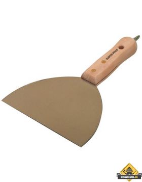 Spachtelmes SUPER PROF 150 mm RVS houten greep met schroefbit