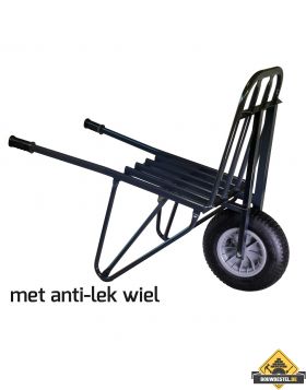 Steenkruiwagen 60 steens softwiel (anti-lek band) - NL-fabricaat (INFORMEER NAAR DE LEVERTIJD)