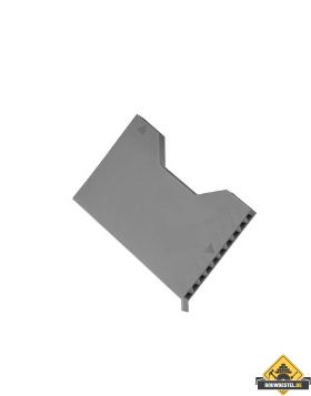Stootvoeg ventilatierooster betonsteen-/ maasformaat grijs