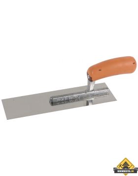 Pleisterspaan SUPER PROF 270x80x0.65 mm. greep achter met SUPERSOFT-handgreep. RVS
