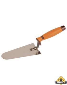 Troffel SUPER PROF ECO rond Belgisch model 180mm RVS met SUPERSOFT greep