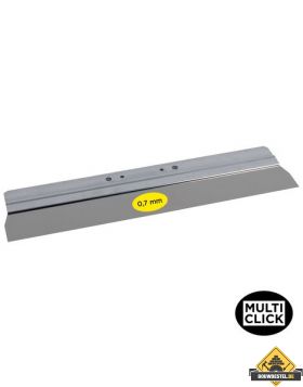Super Prof multi Click wand/vloerschraperblad aluminium 380x0.7 mm RVS