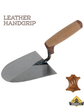 Super Prof Pure metseltroffel 160 mm rechts lederen handgreep