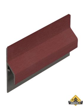 Trim/kraal aansluitprofiel 10mm Keralit dakrand Wijnrood - Classic (bestelnr. 2843)