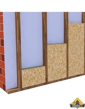 Bestaande tussenmuur / tussenwand isoleren met houten profielen