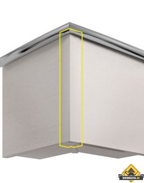 Uitwendig hoekstuk 350mm Keralit dakrand (bestelnr. 2847)