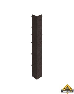 Uitwendig hoekstuk 350mm Keralit dakrand Donkerbruin - Classic (bestelnr. 2847)