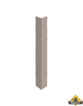 Uitwendig hoekstuk 350mm Keralit dakrand Vergrijsd ceder - Classic (bestelnr. 2847)