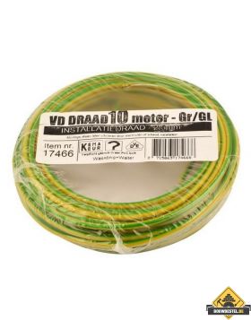 VD-draad 2.5 mm2 geel/groen - 10 meter