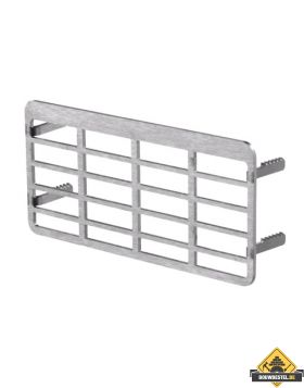 Vloerventilatiekoker RVS voorzetrooster WF