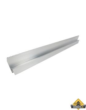Wandrij Super Prof  aluminium h-profiel getand 200 cm
