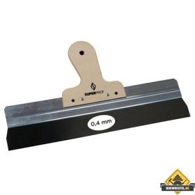 Super Prof Spackmes aluminium 170 mm RVS houten handgreep