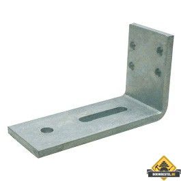 Hoekanker Zwaar 100X170mm 70x10mm (Gat: 65x13) Thermisch Verzinkt (type 47) - per stuk