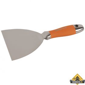 Super Prof spachtelmes één geheel roestvrij staal soft coat handgreep 150 mm
