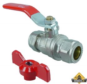 Riko knel kogelkraan volle doorlaat Vernikkeld 28x28