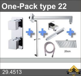 Douche One-Pack inbouwthermostaatset type 22 (20cm)