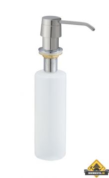 Caral inbouw zeeppompje RVS-look