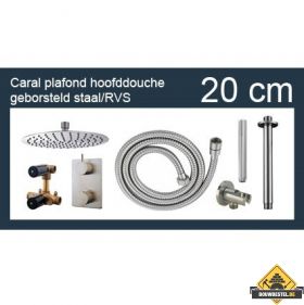 Wiesbaden one-pack inbouwthermostaatset rond type 201 GS (20cm)