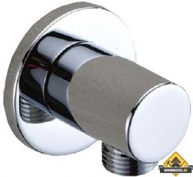 Wiesbaden Caral doucheaansluiting chroom (HELAAS NIET MEER LEVERBAAR)