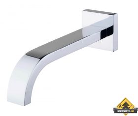 Wiesbaden Rombo Inbouw Baduitloop 22 cm Chroom