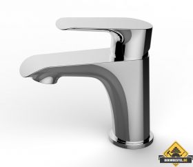 Wiesbaden Tarma eenhendel-wastafelmengkraan laag chroom (HELAAS NIET MEER LEVERBAAR)