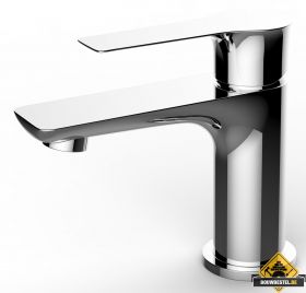 Wiesbaden Casma eenhendel-wastafelmengkraan laag chroom (HELAAS NIET MEER LEVERBAAR)