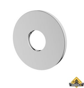 Wiesbaden rozet 75mm tbv uitloop 29.4111 chroom (HELAAS NIET MEER LEVERBAAR)