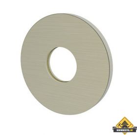 Wiesbaden rozet 75mm tbv uitloop 29.4121 geborsteld staal (HELAAS NIET MEER LEVERBAAR)