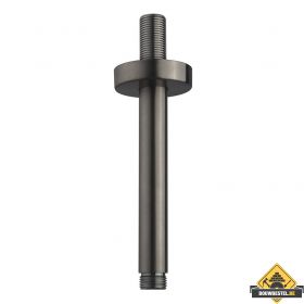 Wiesbaden luxe douche-arm rond plafondbevestiging 15cm Gunmetal