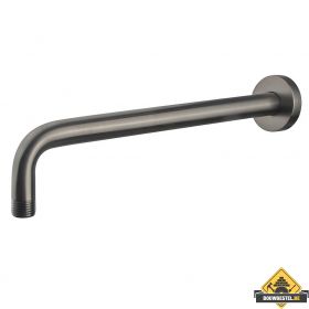 Wiesbaden luxe douche-arm rond muurbevestiging 35cm Gunmetal
