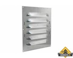 Sx schoepenrooster aluminium 160x160 mm