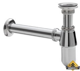 Plugbekersifon 5/4x32 chroom (HELAAS NIET MEER LEVERBAAR)