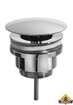 Wiesbaden Luxe afvoerplug niet afsluitbaar 5/4inch chroom