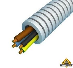 Flexbuis met draad 3G2,5+1,5 (3x2.5mm2 + 1x1,5mm2) 16mm 5/8 - 100 meter