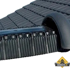 Ondervorst element zwart 1 meter