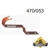 Vorsthaak / vorstbeugel 470/053 aluminium rood 100 stuks