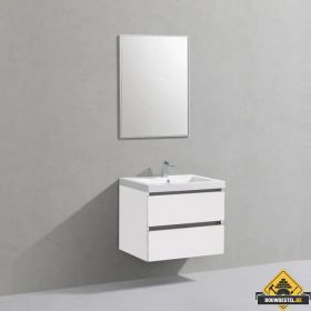 Badmeubel Trendline 60 cm hoogglans wit met 1 kraangat