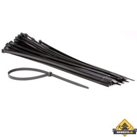 50-delige set met zwarte nylon kabelbinders - 8.8 x 500 mm