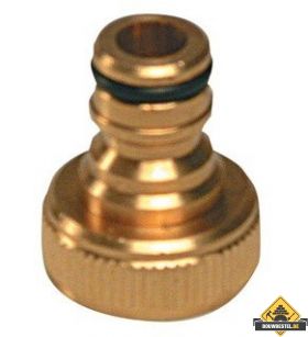 Nippel met M22 binnendraad SUPER PROF messing