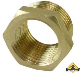 Gasdraadfittingen verloopring 1/2x3/8 buiten x binnen