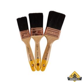 Goudhaantje® Platte kwast zuiver zwart Chinees varkenshaar dubbeldik 1½"